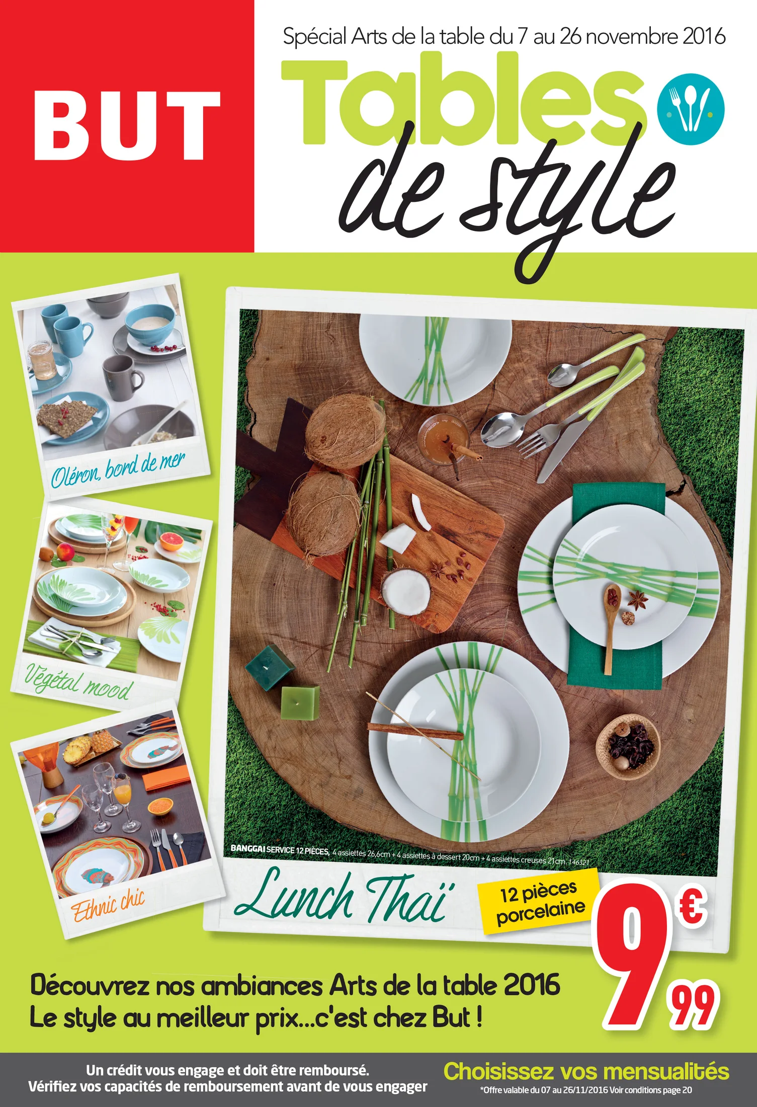 Visuel publicitaire BUT — arts de la table.