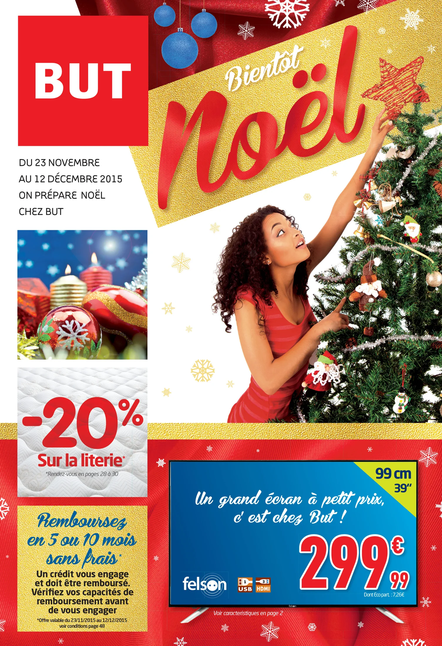 Visuel publicitaire BUT — noël.