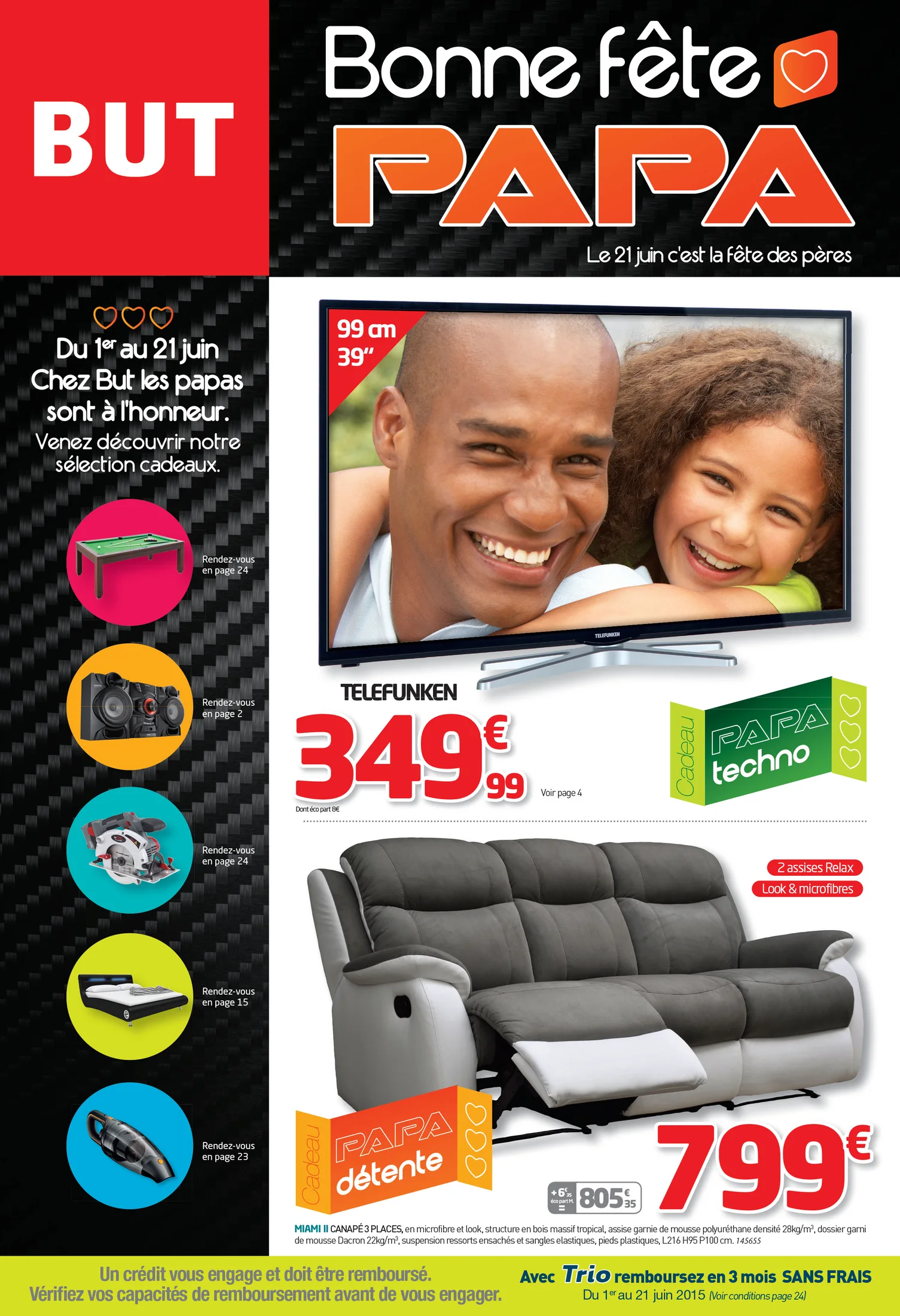 Visuel publicitaire BUT — fête des pères.