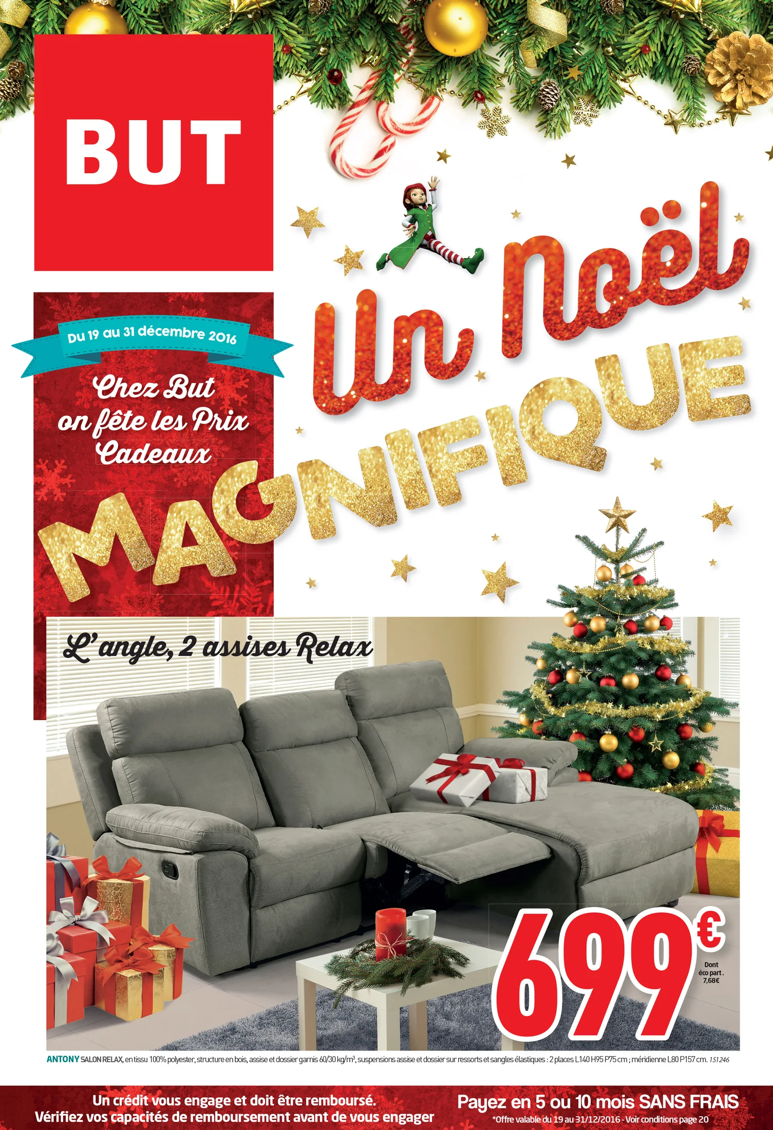 Visuel publicitaire BUT — noël.