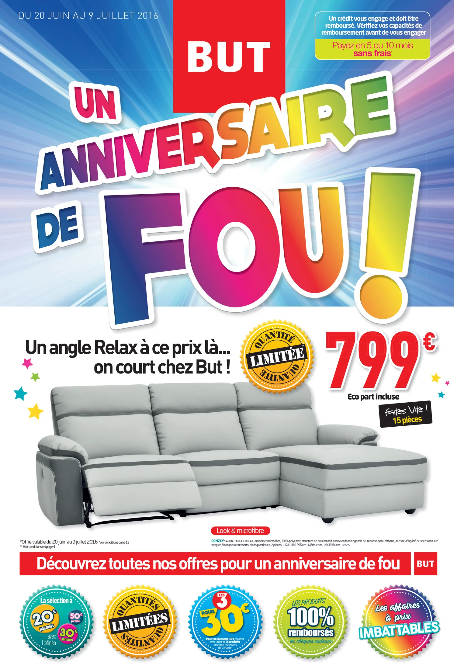 Visuel publicitaire BUT — anniversaire.