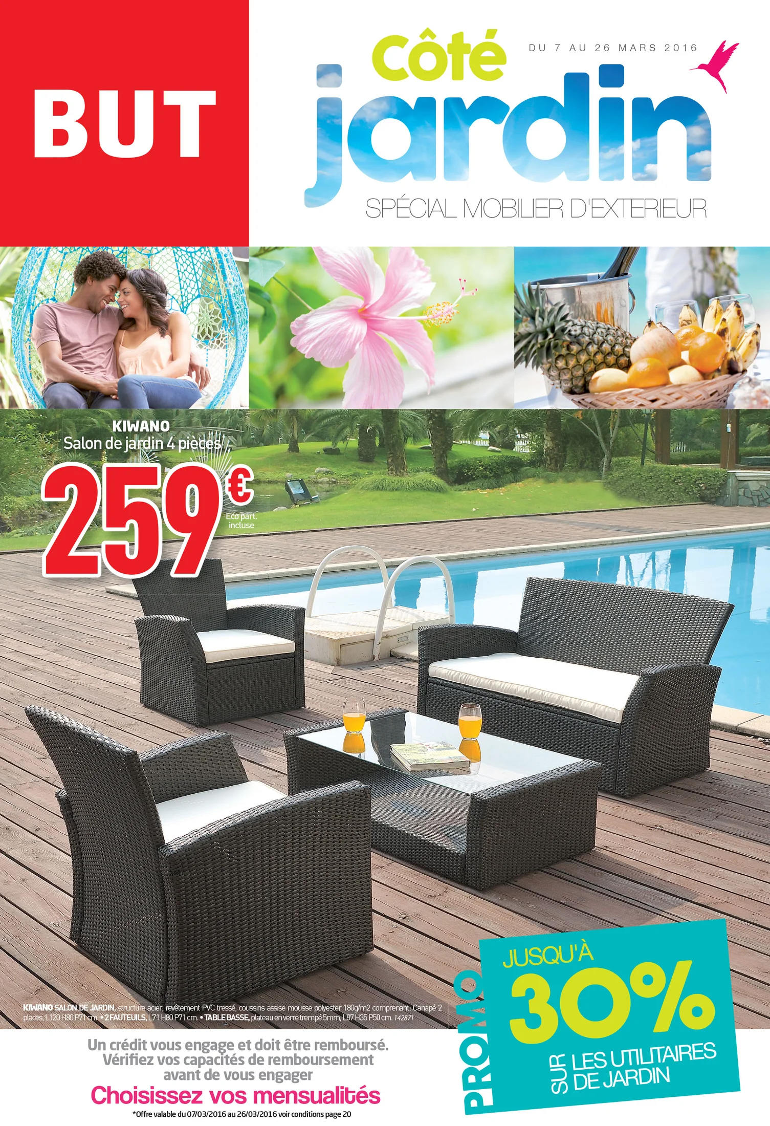 Visuel publicitaire BUT — jardin.