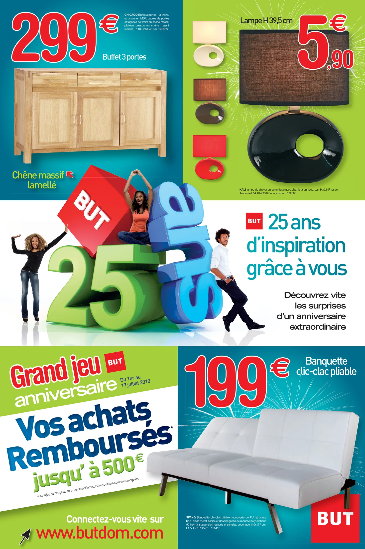 Visuel publicitaire BUT — anniversaire.