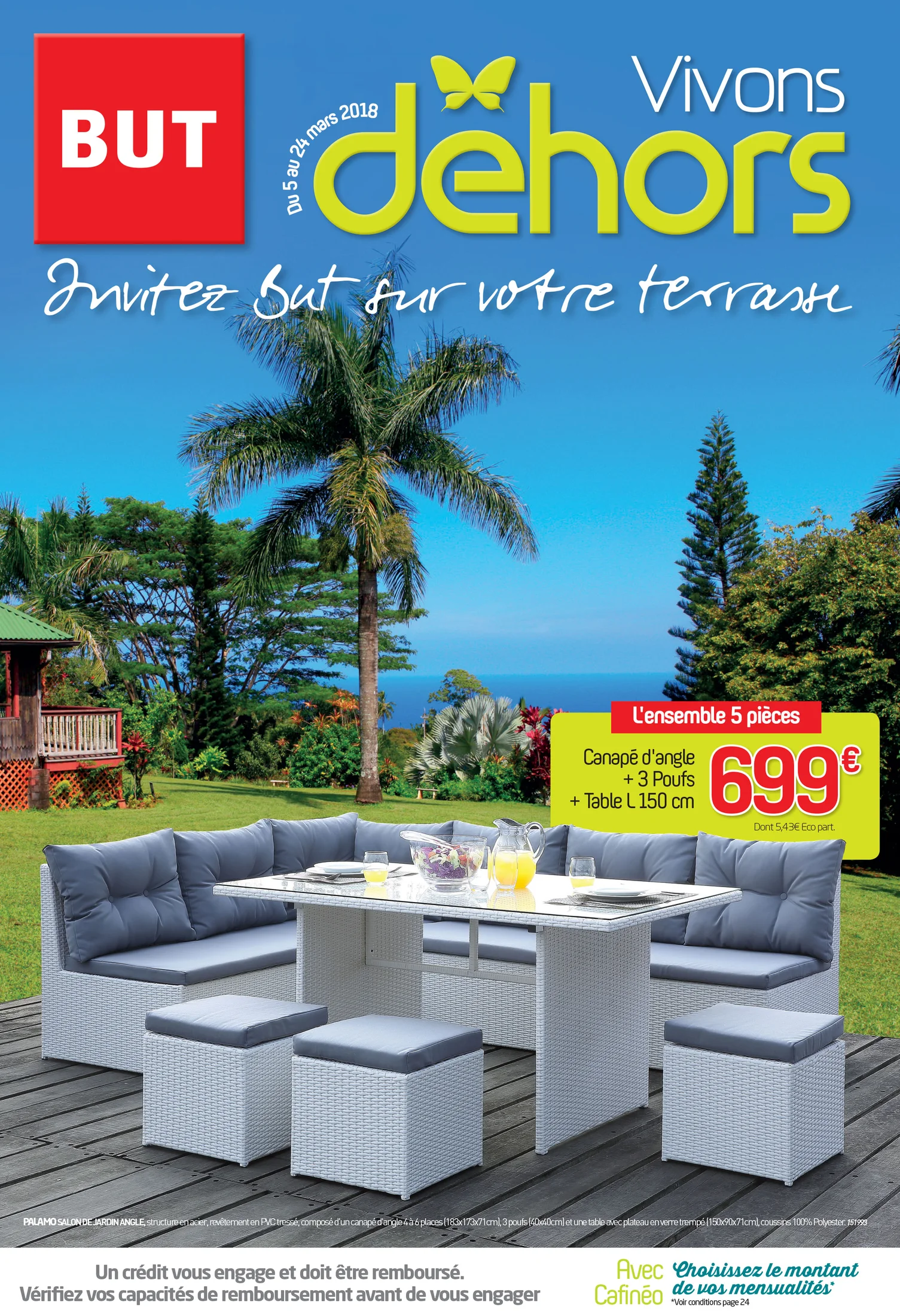 Visuel publicitaire BUT — jardin.