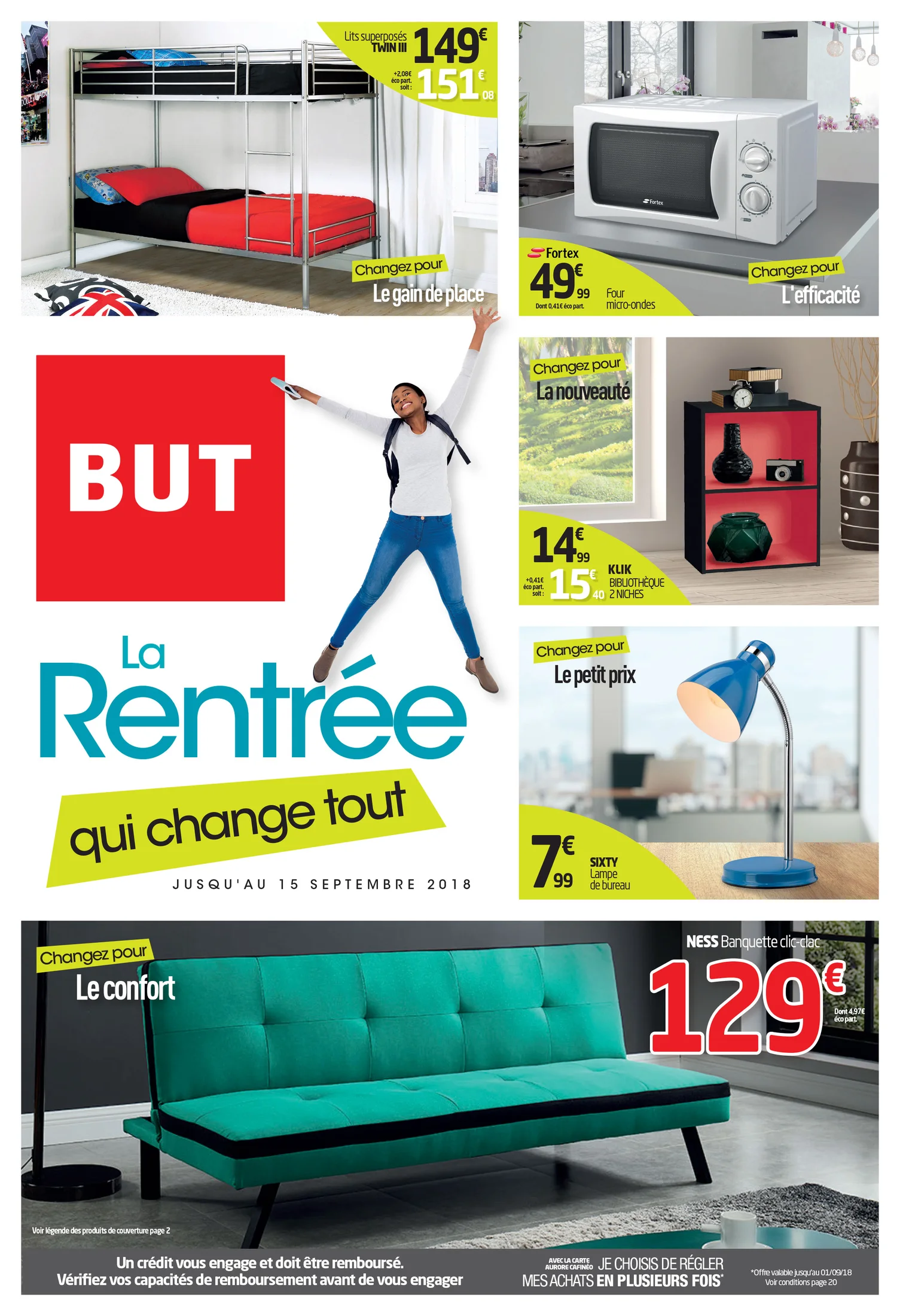 Visuel publicitaire BUT — dépliant.