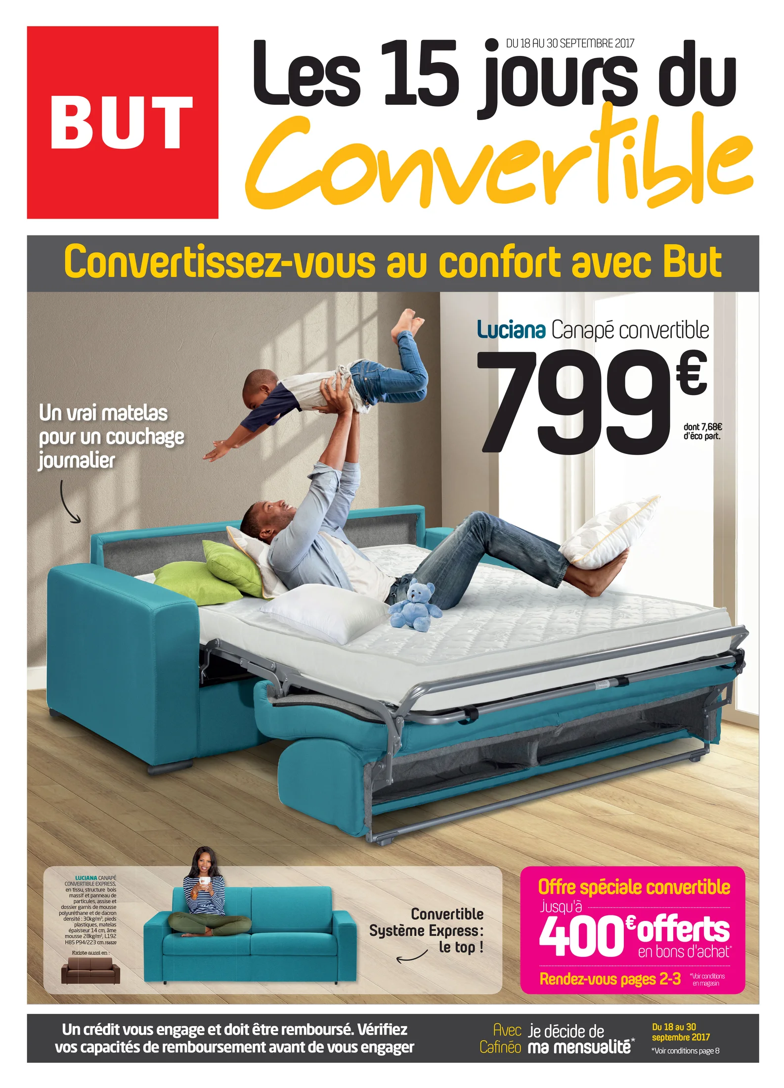 Visuel publicitaire BUT — convertibles.