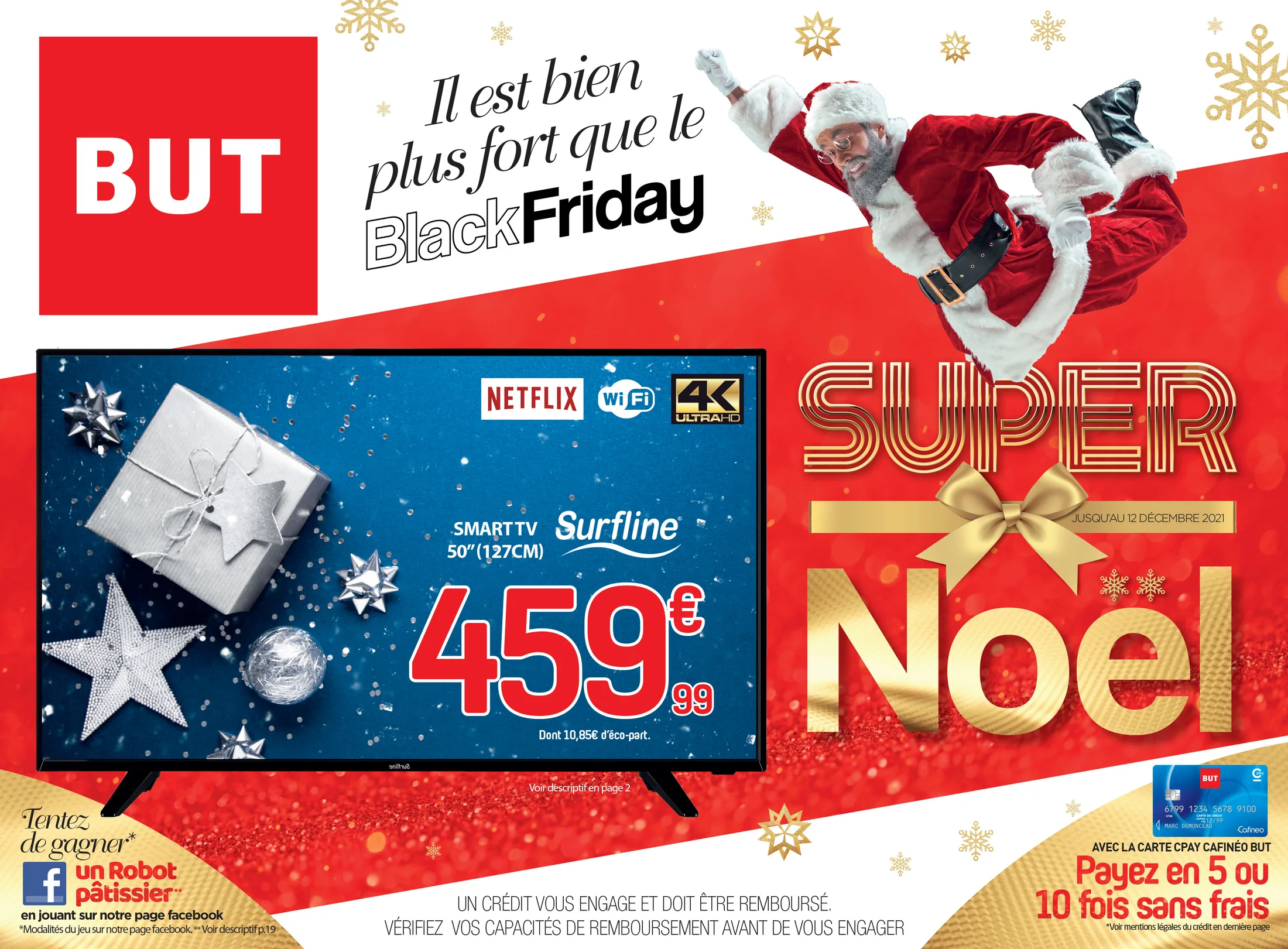 Visuel publicitaire BUT — noël.
