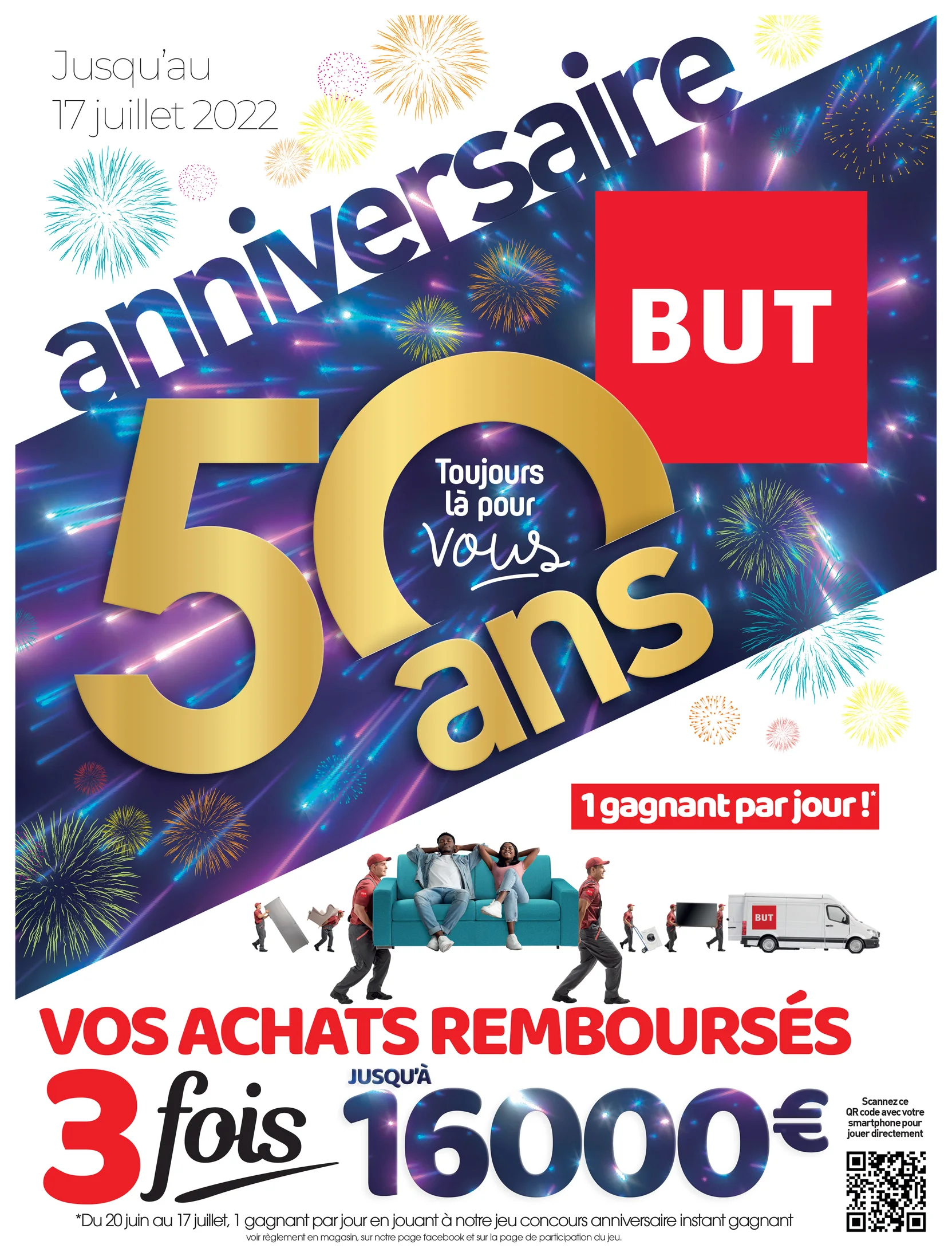 Visuel publicitaire BUT — anniversaire.