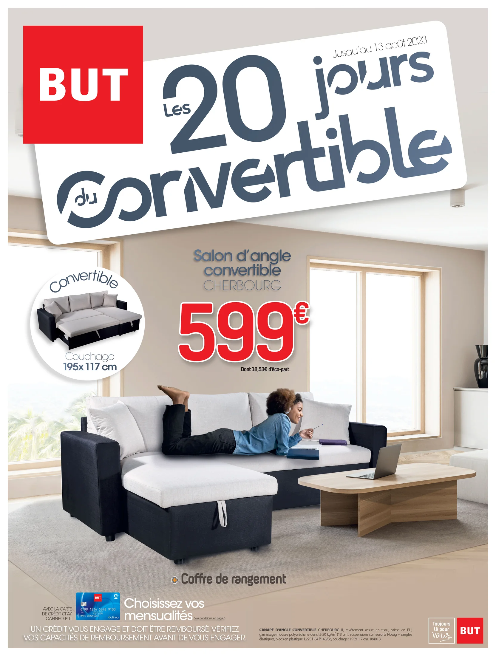 Visuel publicitaire BUT — convertibles.