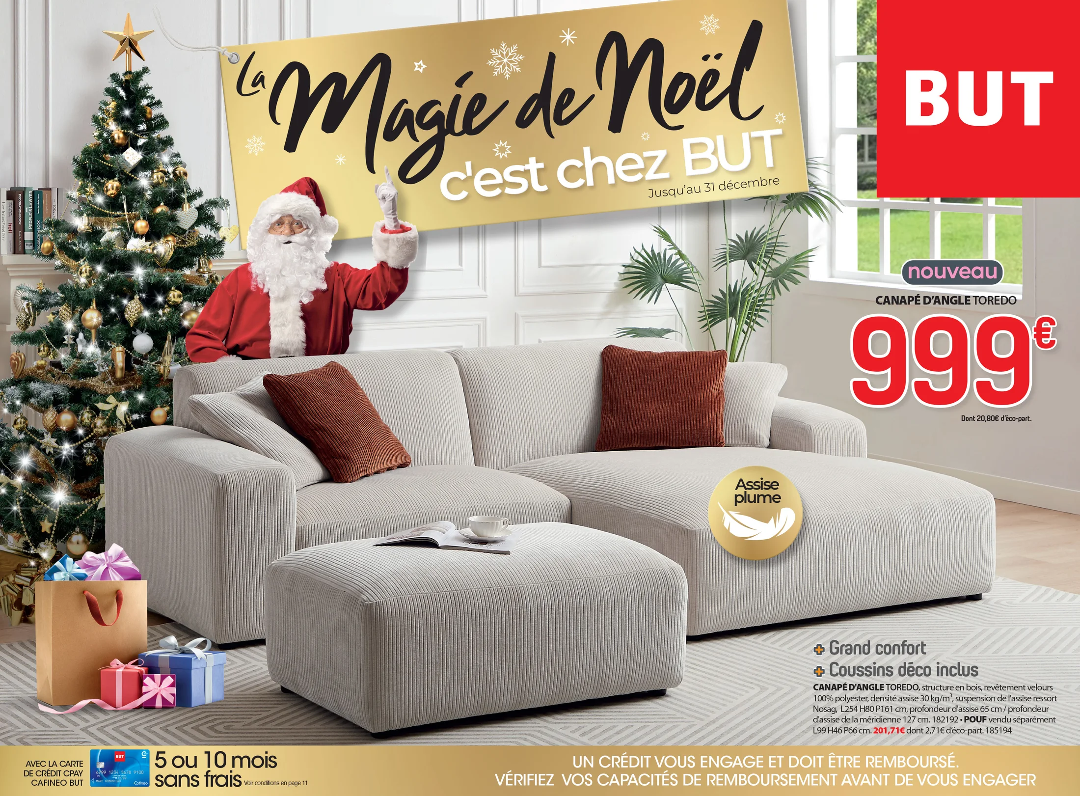 Visuel publicitaire BUT — noël.