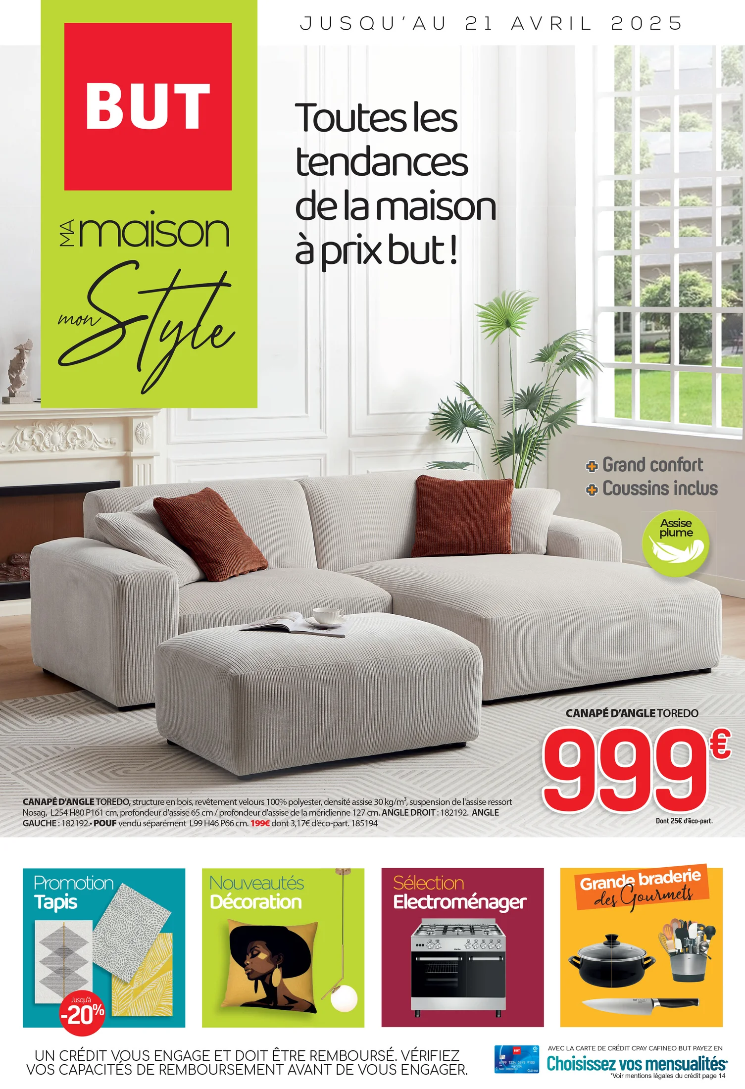 Visuel publicitaire BUT — salon.