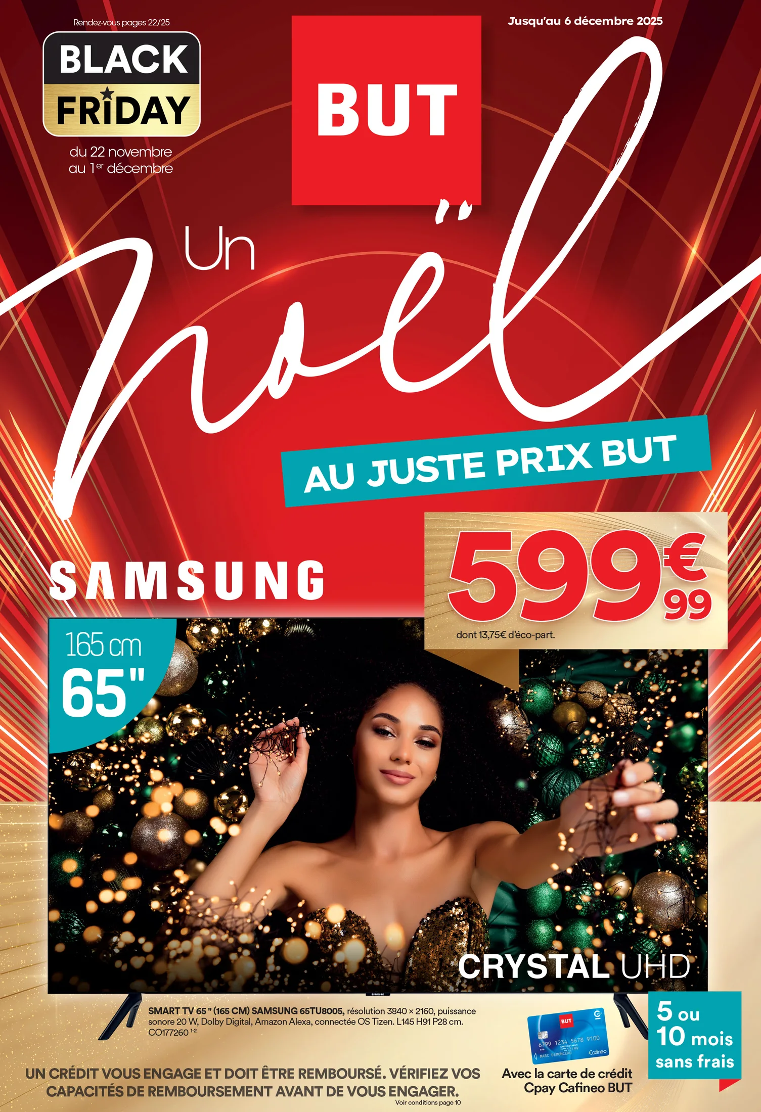 Visuel publicitaire BUT — noël.