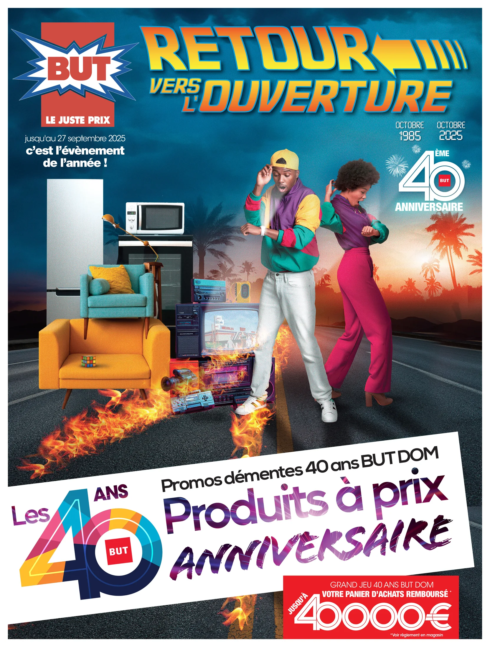 Visuel publicitaire BUT — anniversaire.