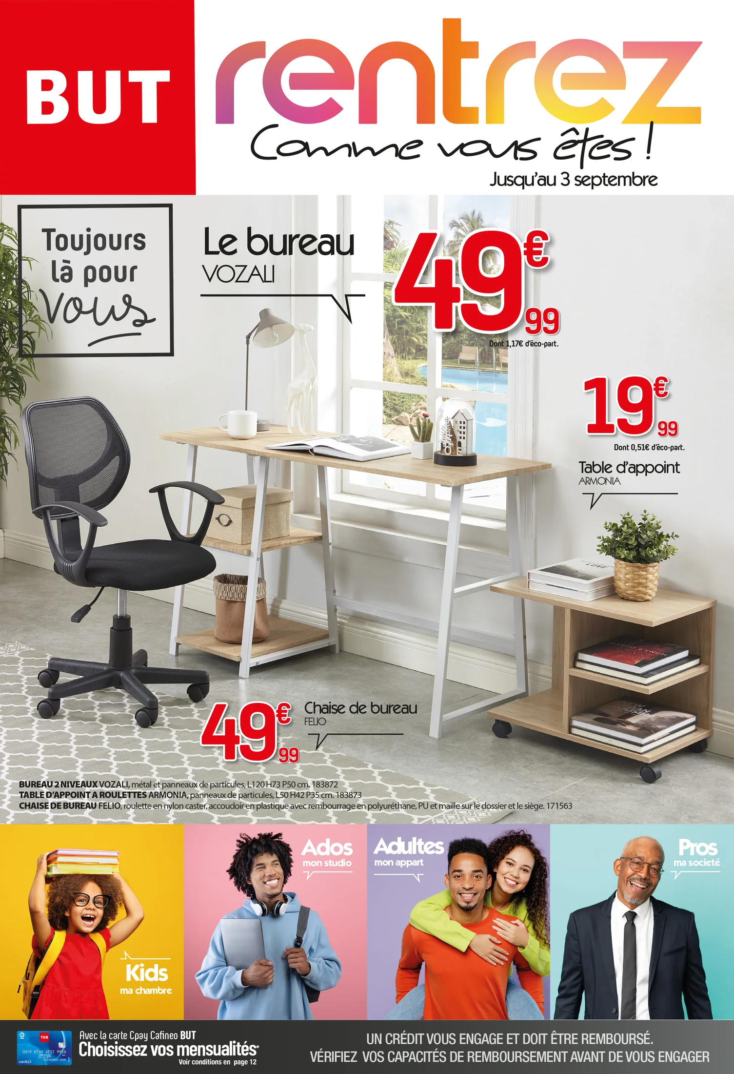 Visuel publicitaire BUT — rentrée.