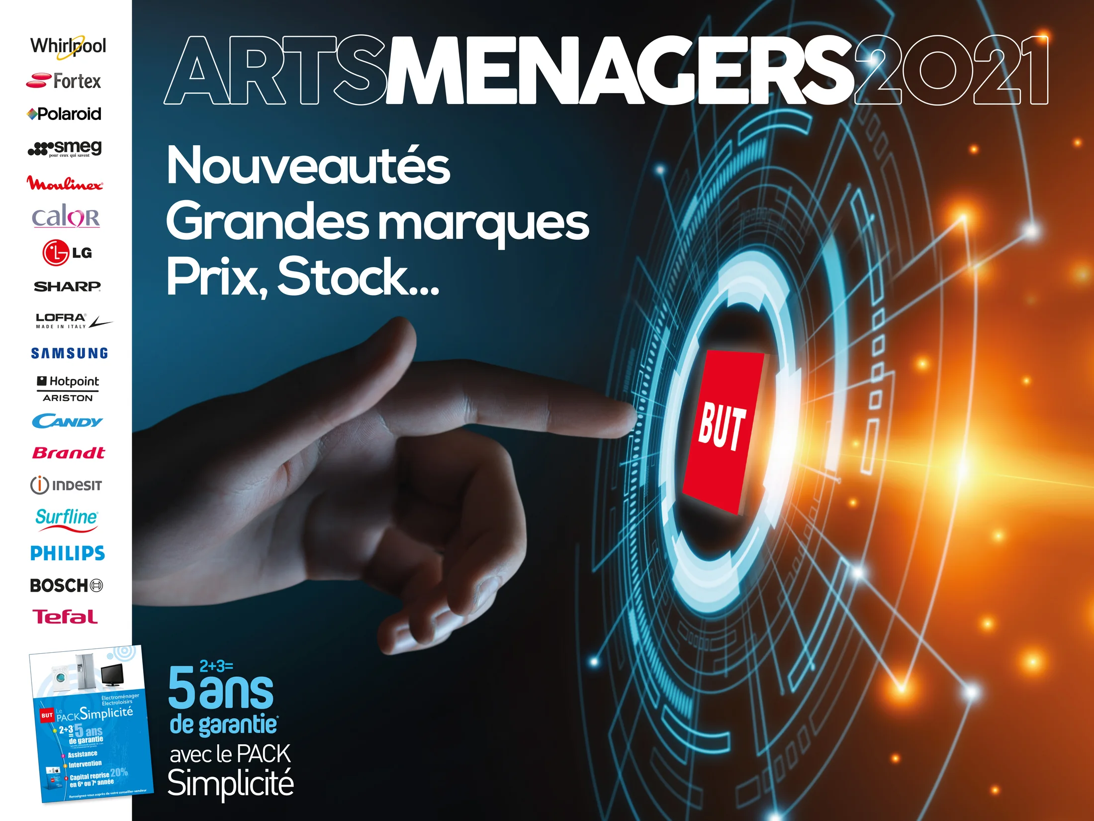 Visuel publicitaire BUT — arts ménagers.