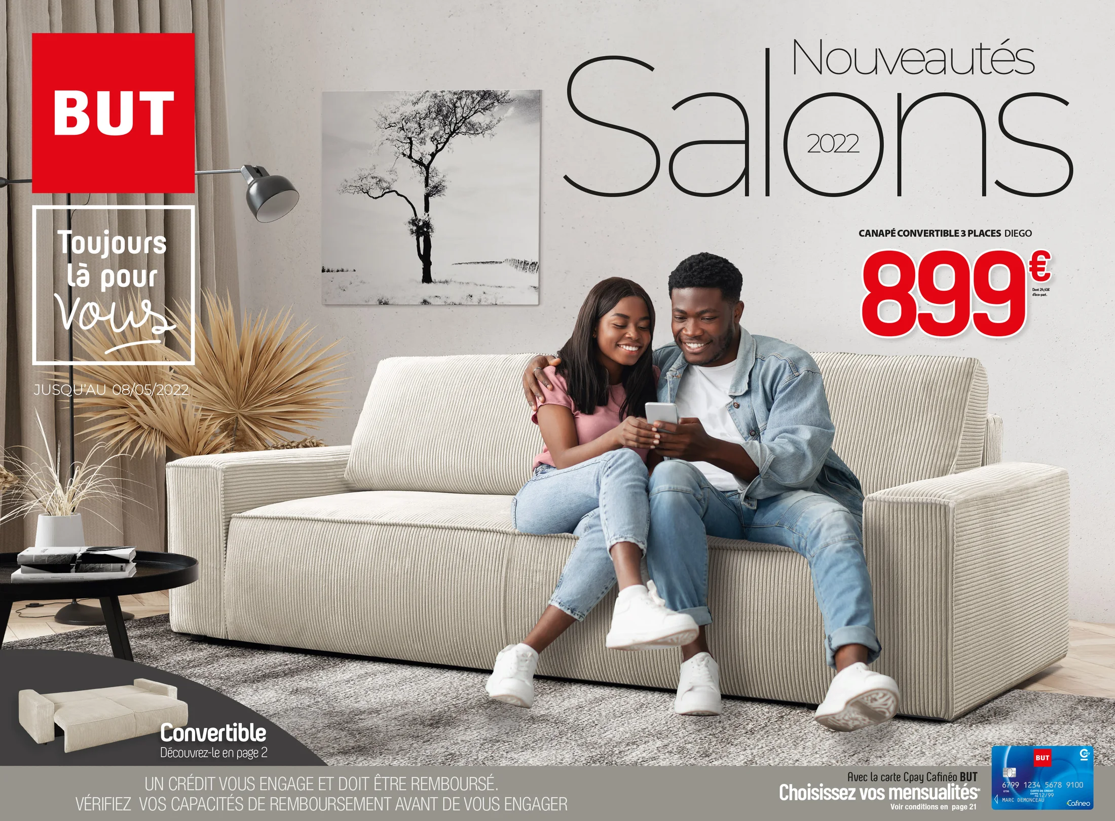 Visuel publicitaire BUT — salon.