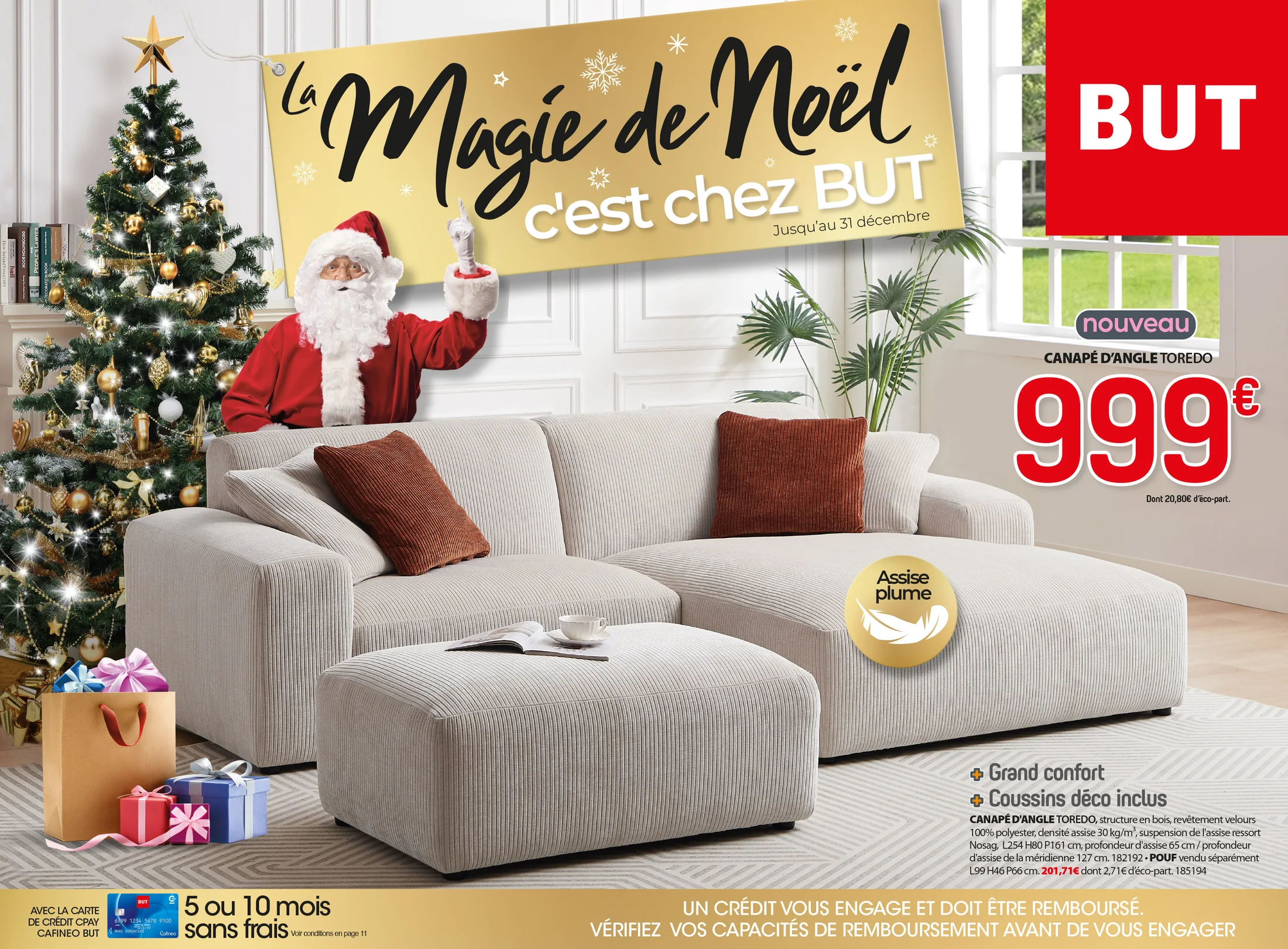 Visuel publicitaire BUT — noël.