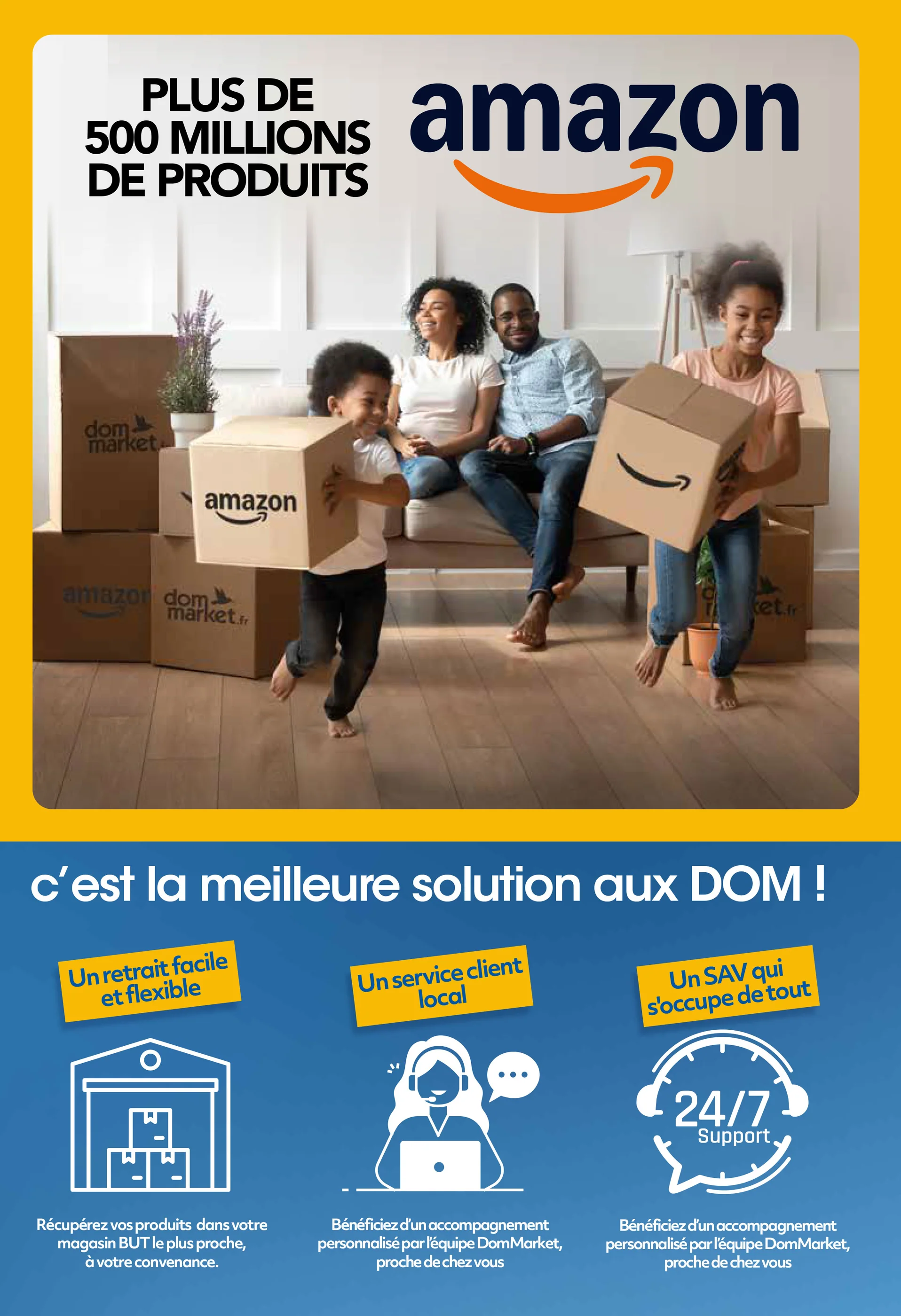 Dommarket · Dépliant et campagne