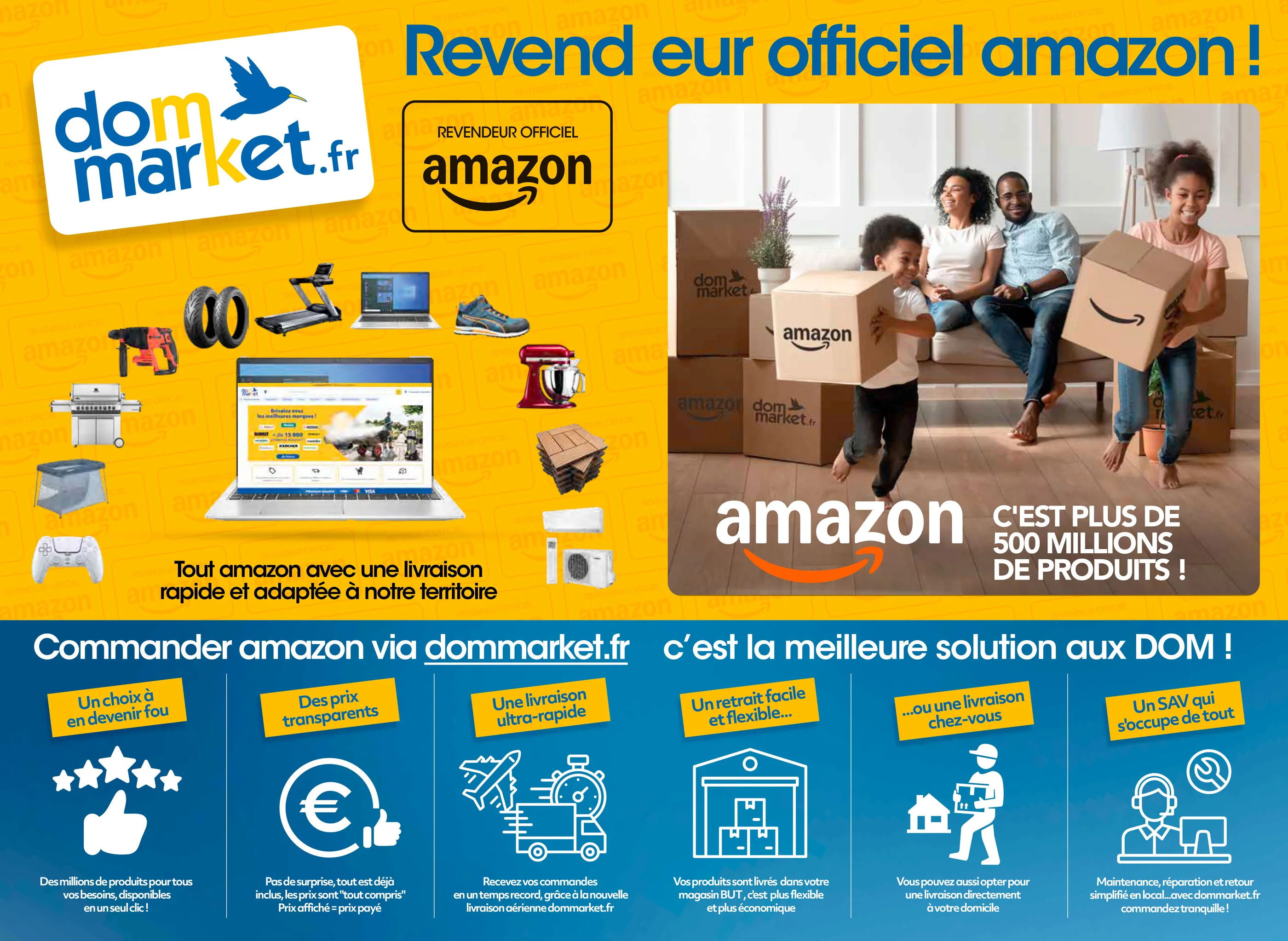 Dommarket · Dépliant et campagne