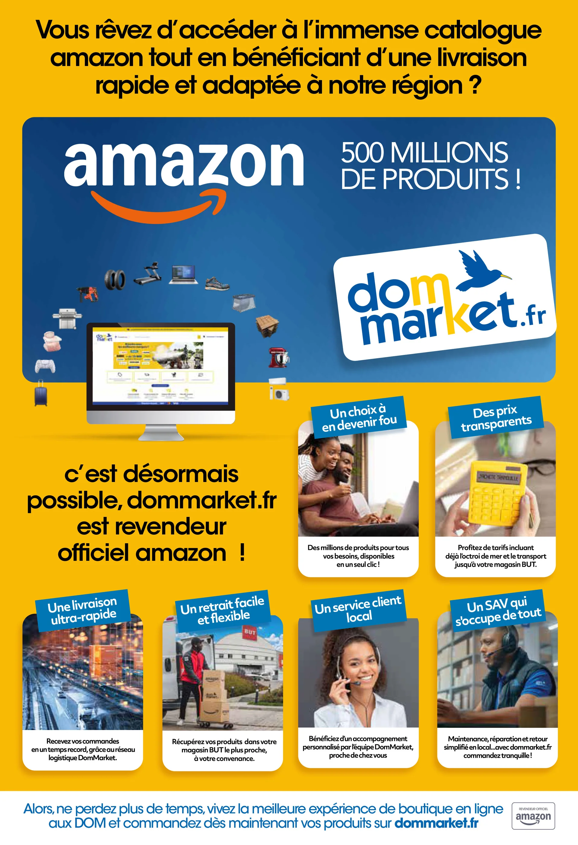 Dommarket · Dépliant et campagne